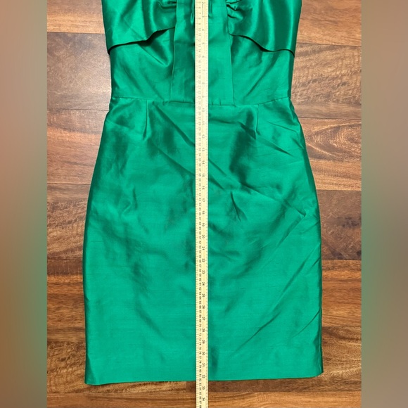 Kate Spade Darcie Strapless Silk Green Cocktail Dress Size 8 - Picture 3 of 9
